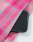 Plaid Button-Up Long Sleeve Pocketed Shirt