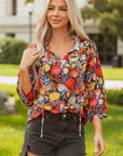 Amara Puff Sleeve Tied Blouse