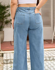 Adelyn Textured Wide Leg PLUS Jeans