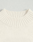 Heart Graphic Cropped Short Sleeve Sweater