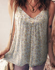 Floral Boho Spaghetti Strap Tank Top