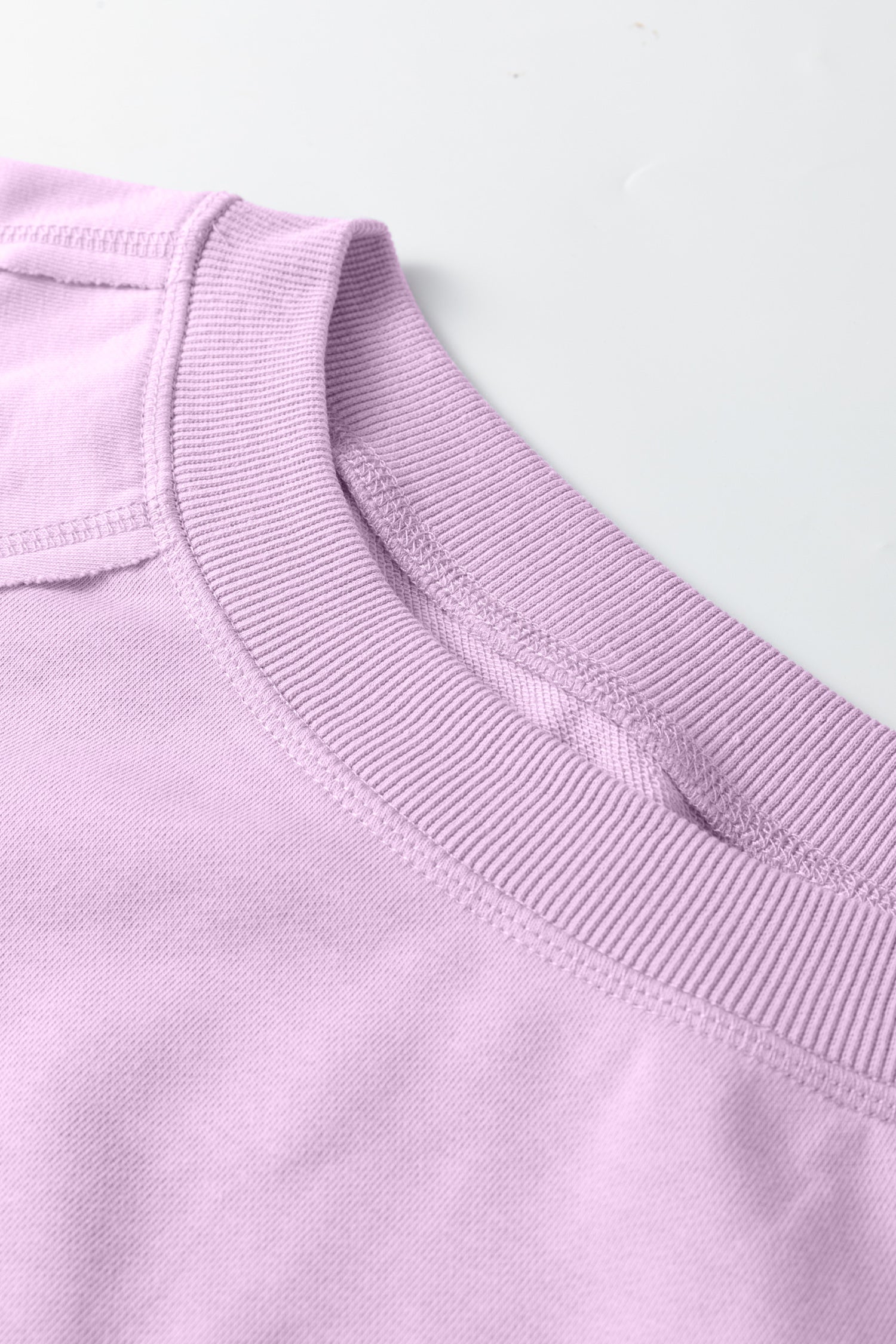 Solid Raw Seam Patchwork Baggy Sweatshirt
