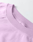 Solid Raw Seam Patchwork Baggy Sweatshirt