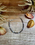 White Opal & Sterling Silver Pearl Bracelet