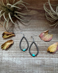 Sleeping Beauty Turquoise Teardrop Earrings – Sterling Silver