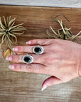 Black Onyx Oval Ring – Sterling Silver – Sizes 7.5 & 8