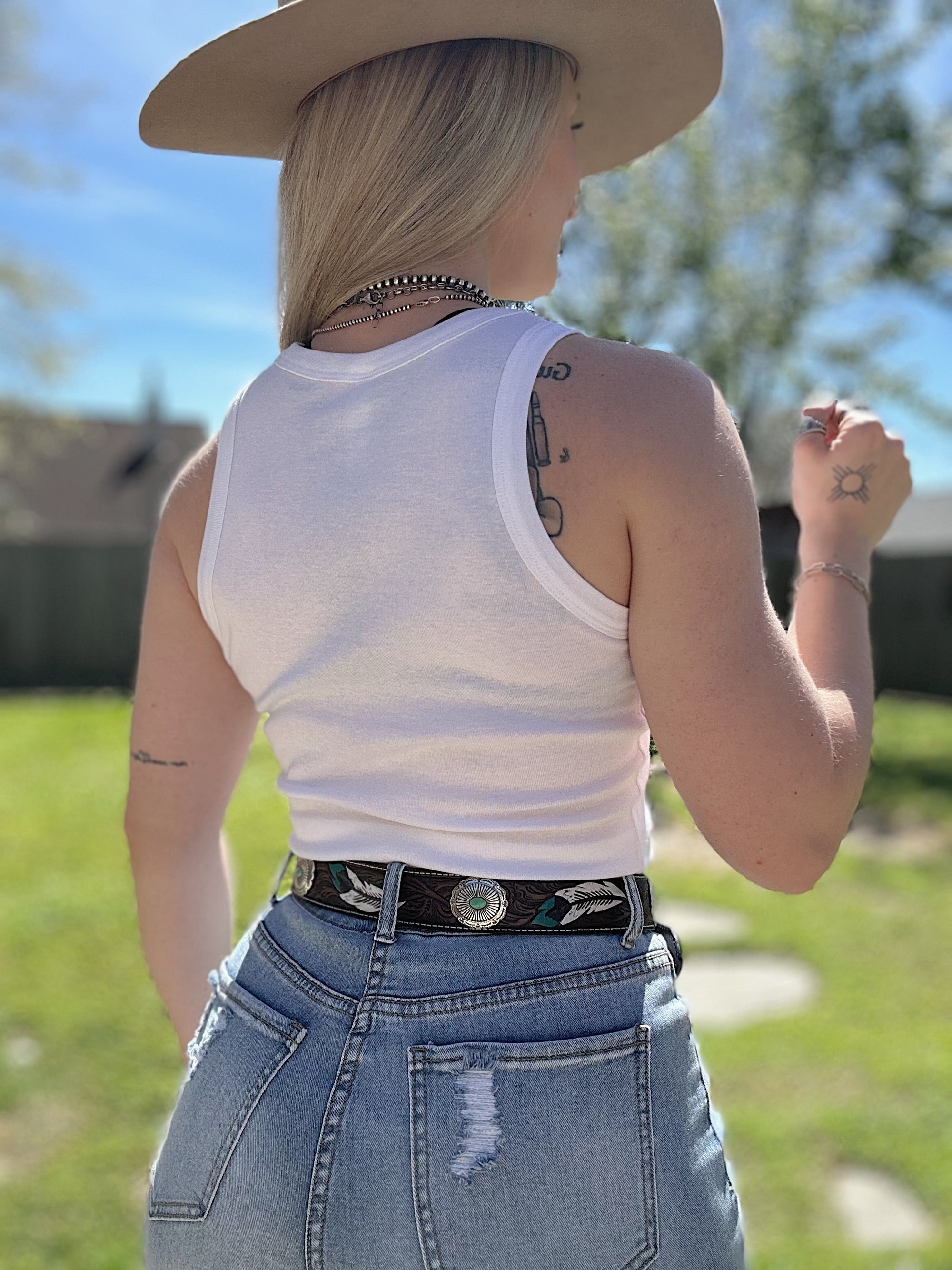 Buckin’ Horse Cropped Tank