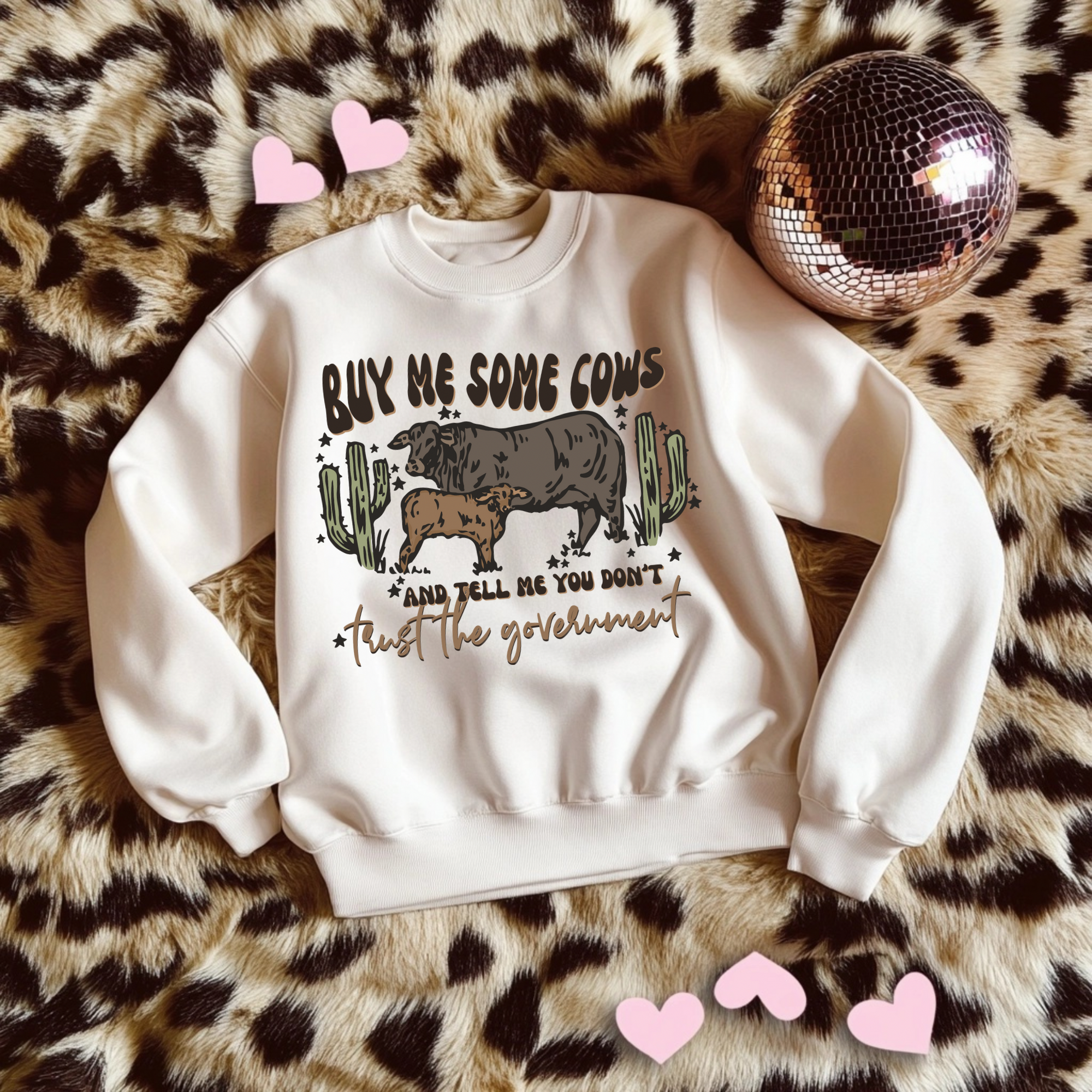 Cows &amp; Government TEE or CREWNECK