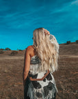 Maria Cowhide Fringe Purse