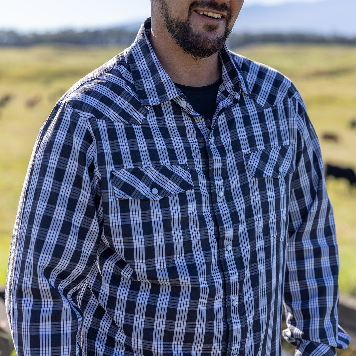 Durable Palaka Western Snap Shirt For Everyday Workwear Travel And Casual Comfort
