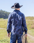 Waimea Overshirt Blue Camo