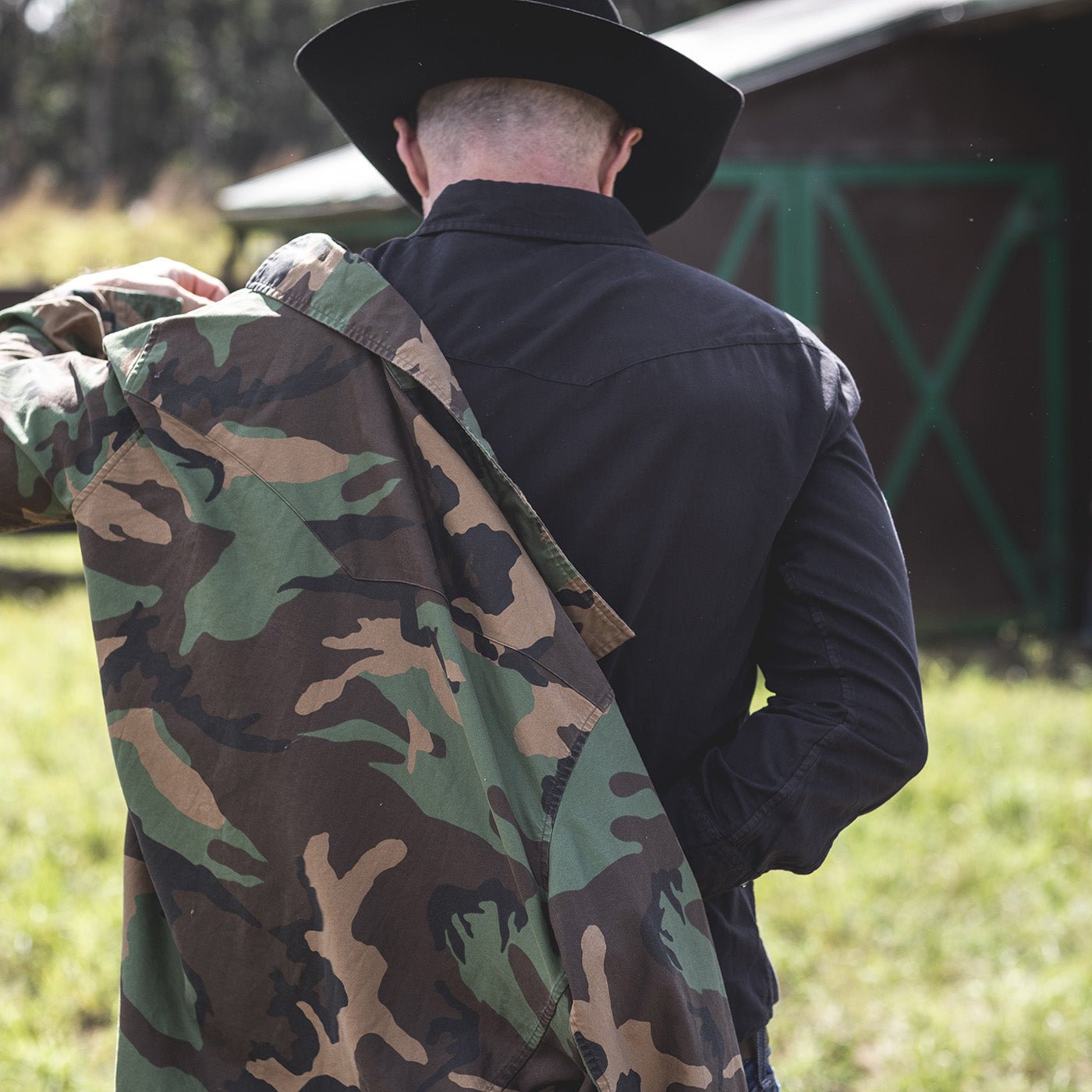 Camo Surplus Overshirt In Soft Cotton Garment Washed