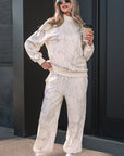 Camo Long Sleeve Top and Jogger Pants Set