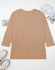 Abby Shoulder Knit Tunic PLUS Top