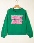 Luz Embroidered Christmas Holiday Sweatshirt