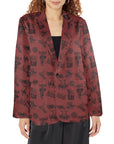 Baha Ranch Burgandy Cowboy Women's Western Blazer
