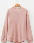 Allison Waffle Long Sleeve Top