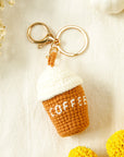 Lily Crochet Coffee Pendent Keychain