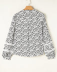 Floral Lace Puff Sleeve Top