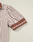 Romina Short Bubble Sleeve Blouse