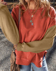 Ella Patchwork Drop Shoulder Pullover