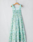 Ashlyn Floral Lace Tied Strap Empire Waist Maxi Dress