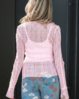 Sunny Sheer Lace top Long Sleeve Top