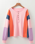 Parker Sleeve Henley top Long Sleeve Top