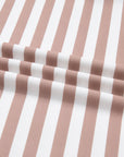 Plus Size Stripe Contrast Trim Pullover and Shorts Set