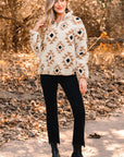 Elizy Quarter Zip Collar Sweatshirt