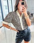 Lena Trim Short Sleeve Blouse