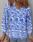 Anne 4 Sleeve Tied Blouse