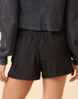 Varsity Stripe Elastic Waist Athleisure Shorts