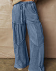 Lucy Leg Patchwork Drawstring Pants