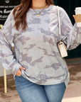 Sophia Multicolour Print Plus Sweatshirt