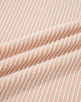 Solid Corded Knit Long Sleeve Top
