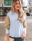 Aleia Chest Cuffed Sleeve Shirt