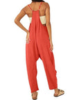 Feisty Coral overall jumpsuit