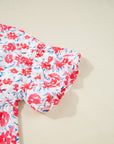 Zariah Ruffled Half Sleeve PLUS Dress