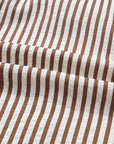 Stripe Tie Waist Puff Sleeve Mini Shirt Dress
