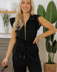 Azariah Drawstring Elastic Waistband Jumpsuit