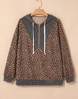 April Collar Zip Hooded Pullover