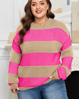 Florence Block Drop Shoulder PLUS Sweater