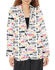 Baha Ranch Yeehaw Cowboy Vegas Women's Western Blazer