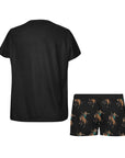 Rodeo Cowboy Womens Western Top and Short Pajama Set