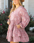 Miracle Surplice Tiered Ruffled PLUS Dress