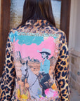 Baha Ranch Retro Pop Western Leopard Pajamas Set