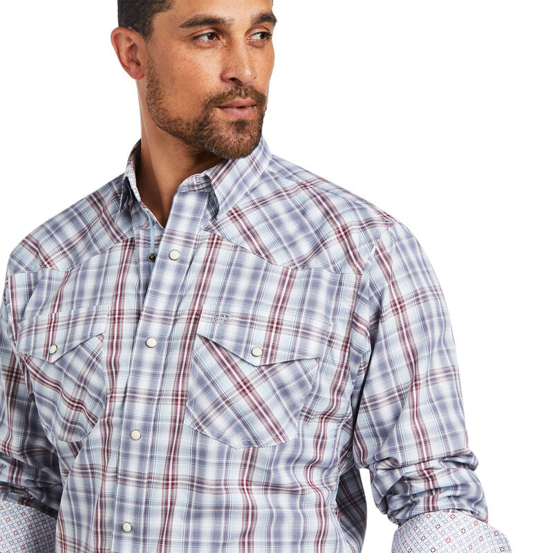 Ariat Relentless Steely Stretch Classic Snap- Peacoat