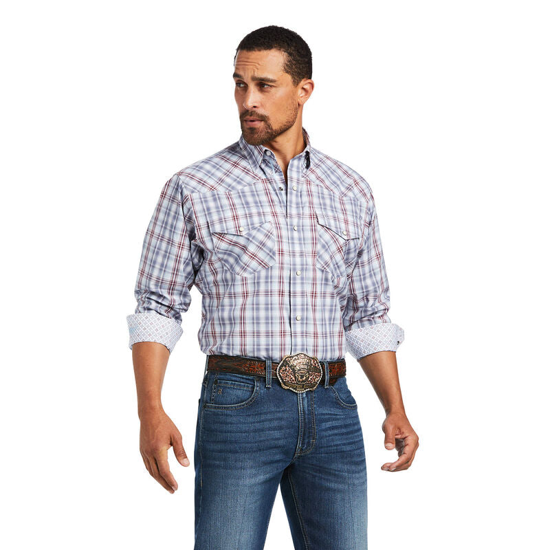 Ariat Relentless Steely Stretch Classic Snap- Peacoat