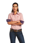 Kirby Stretch- Poppy Red/White Stripe